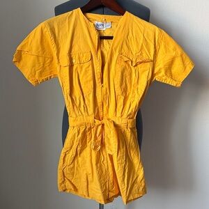 Vintage Yellow Romper